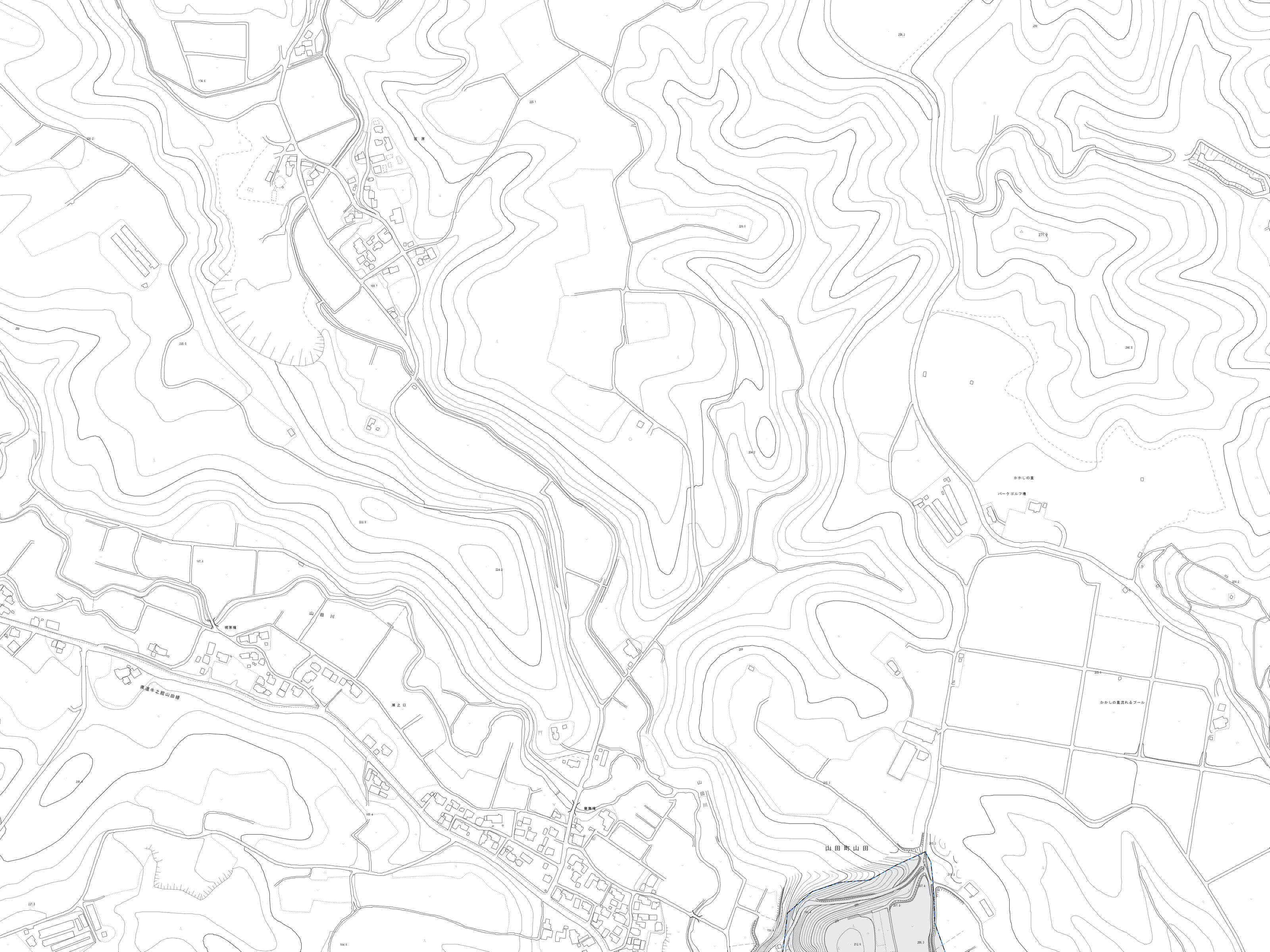山田町山田付近