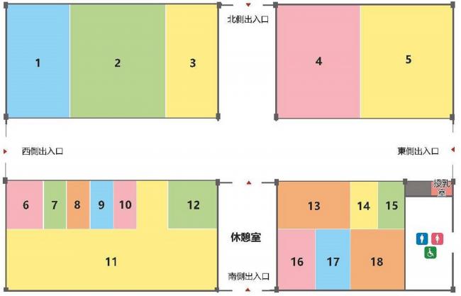 市場の駅店舗配置図