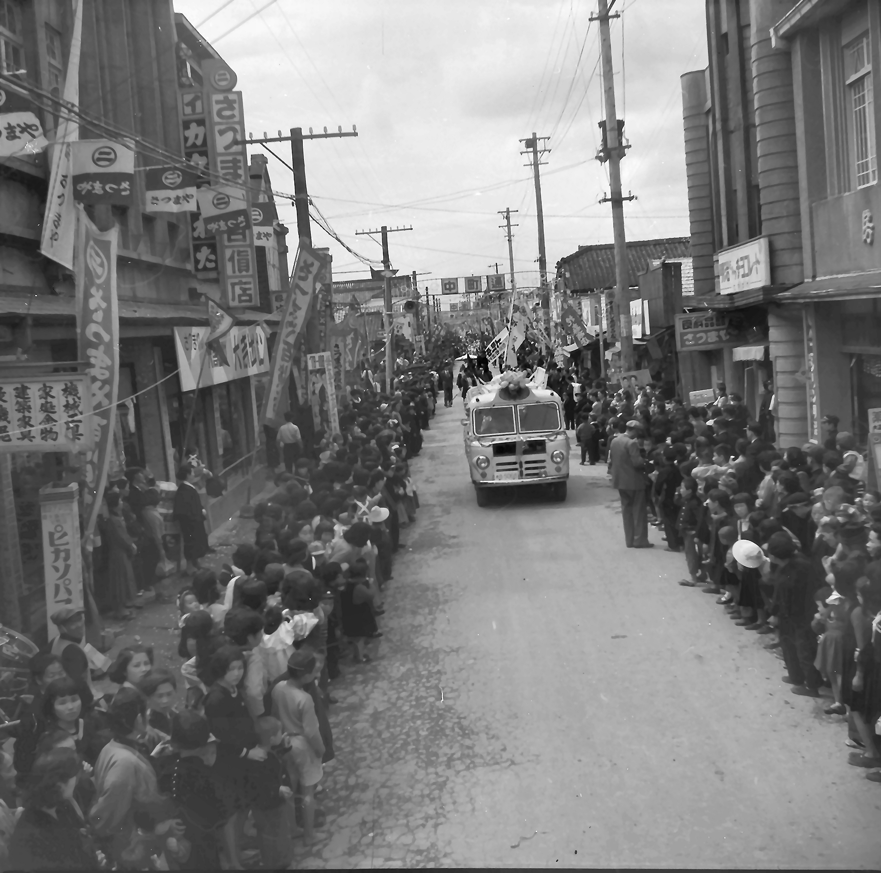 昭和29年の中町通りの画像