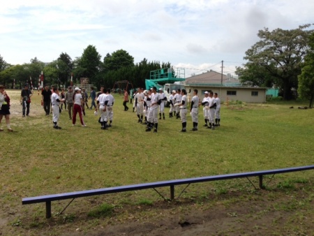 撮影風景１（大王小学校、小松原中学校）