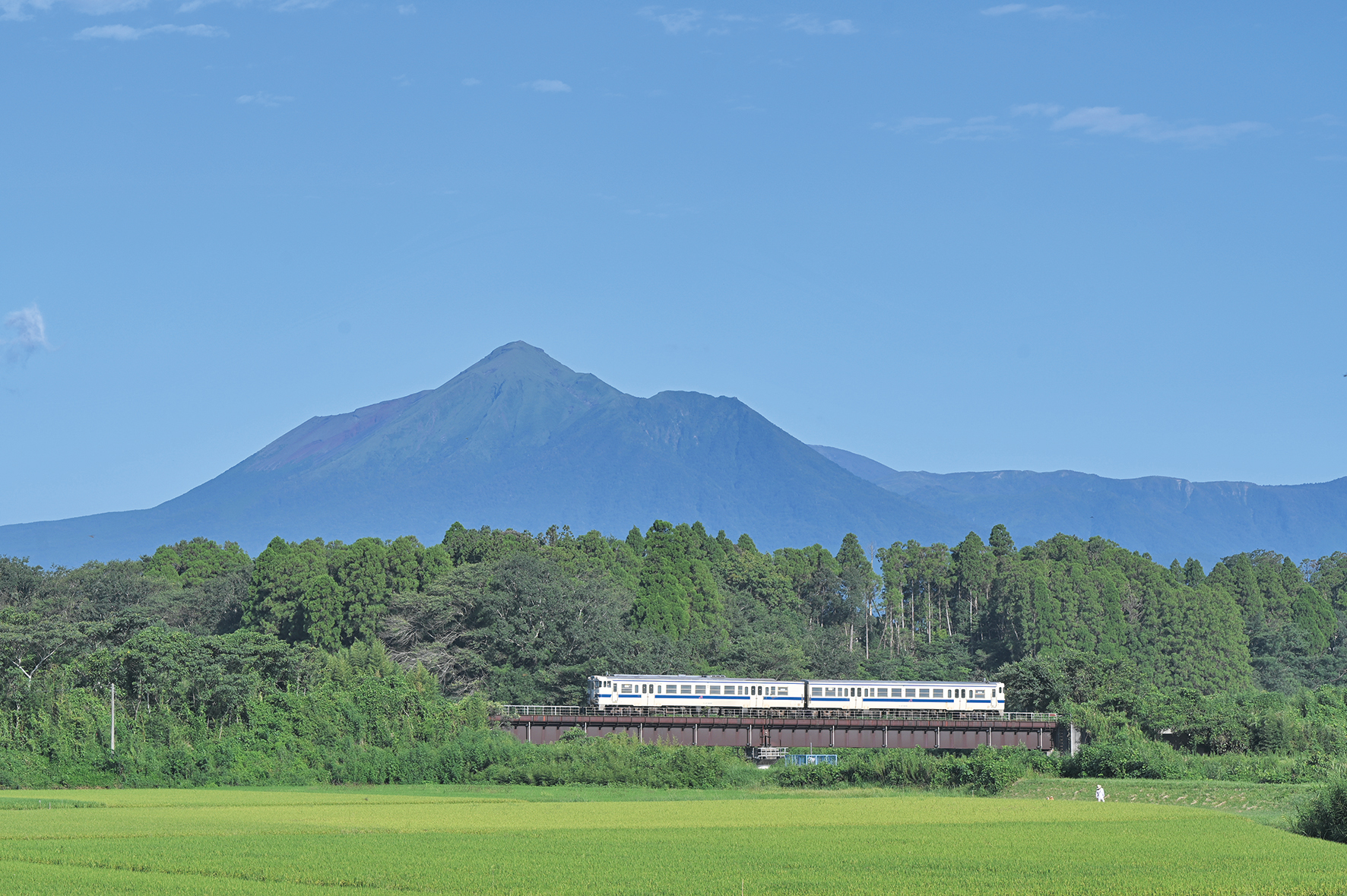 霧島山と吉都線