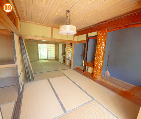 6帖和室02　カット02 和室がL字で繋がっています。