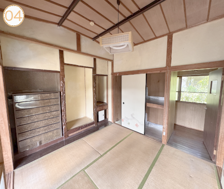 4.5帖和室カット01 床の間と仏間のある和室