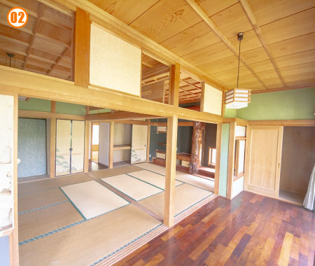 縁側　カット02 日当たりいいですね！