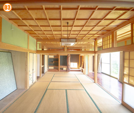 6帖和室01 格天井の天井が良いですね！