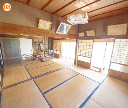 6帖和室　カット01 6帖和室は、二間続いています。