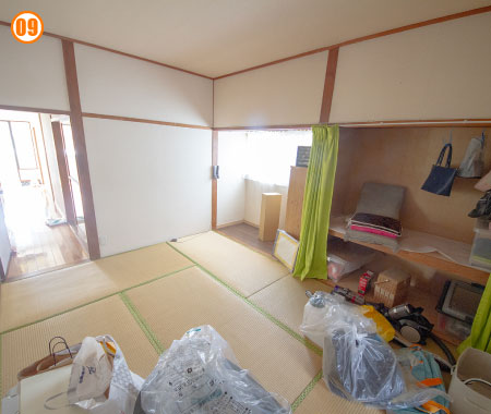 6帖和室　カット02 こちらの部屋も洋室にDIYしてもいいですね。