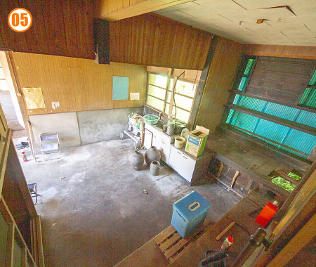台所　カット01 土間台所があるスタイル。