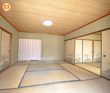 8帖和室　カット01 畳は変える事をお勧めします。