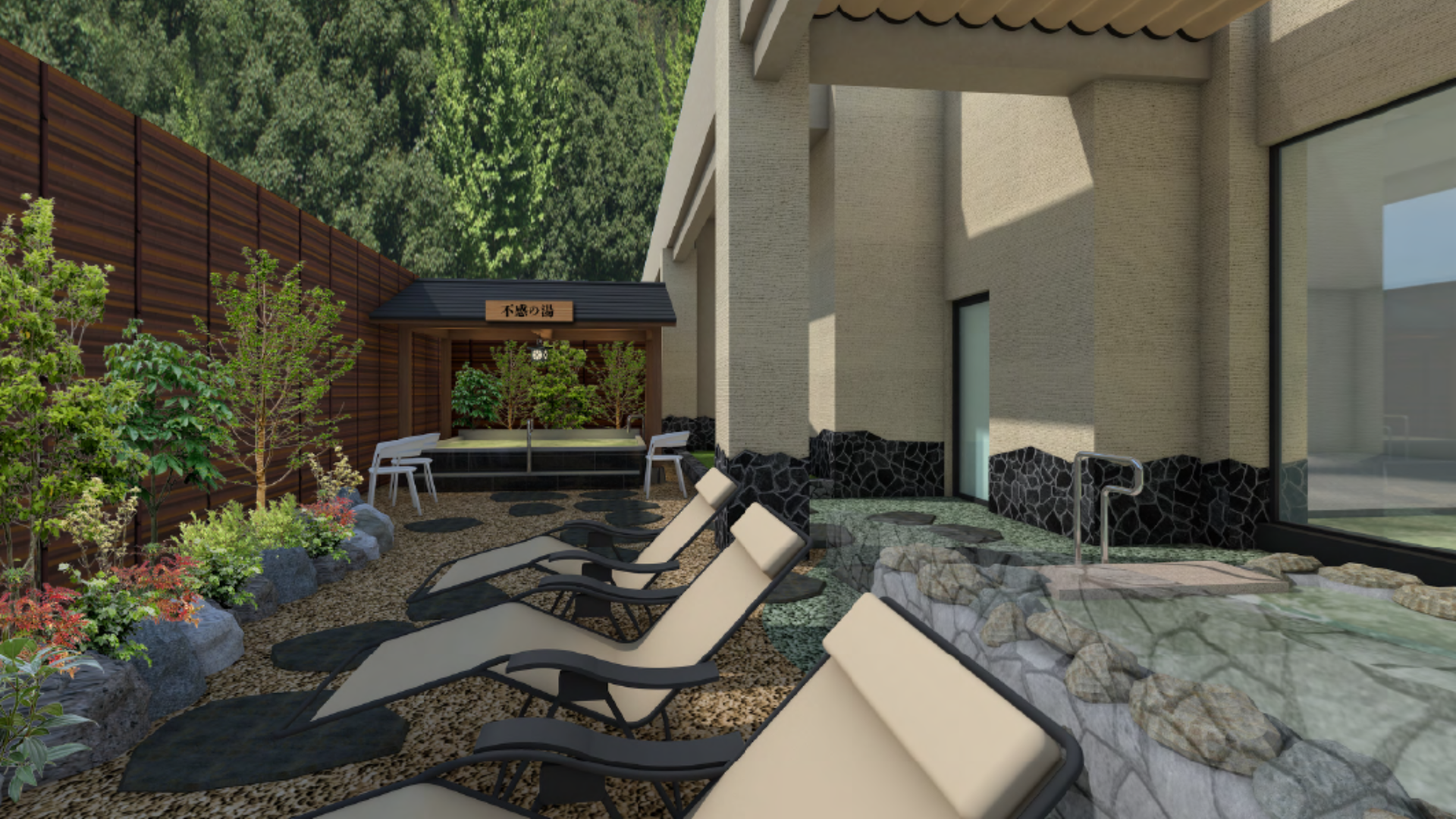 青井岳温泉完成予想図