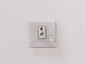 都城PRロゴが記されたマグネット製のバッジの画像