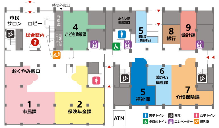 フロアマップ1階