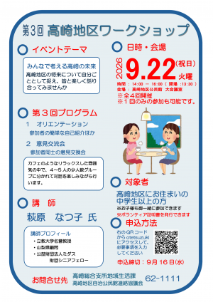 第3回高崎地区ワークショップ