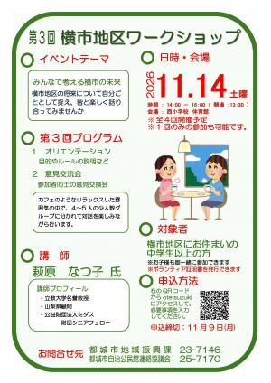 第3回横市地区ワークショップ