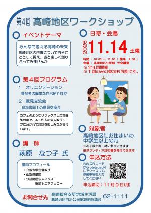 第４回高崎地区ワークショップ