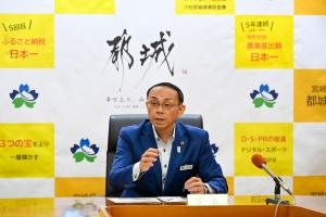 令和8年10月29日市長の定例記者会見写真