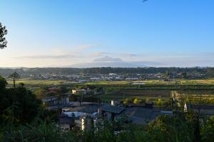 庄内の街並みと霧島山-3枚目-