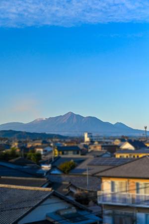 五十市中学校から見た霧島山-1枚目-